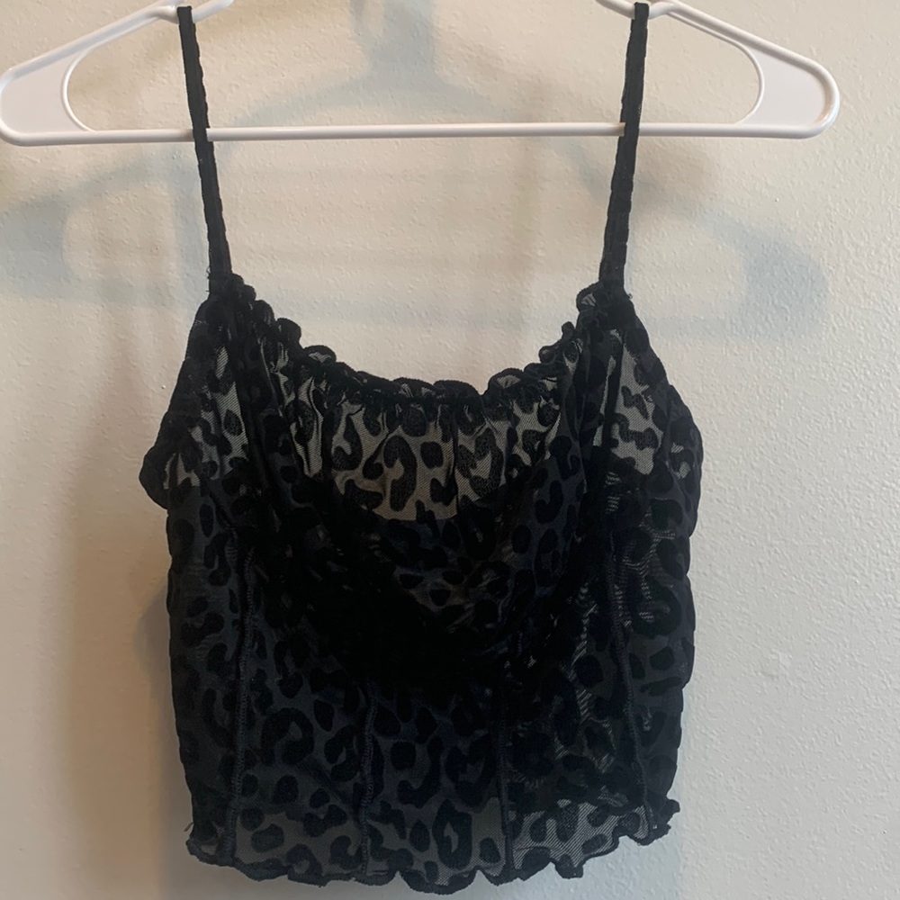 Velvet lightweight cheetah print tank